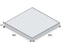 BEST GIGANTICKÁ Antracitová 50/50cm velkoplošná dlažba  METROPOL tl. 120mm